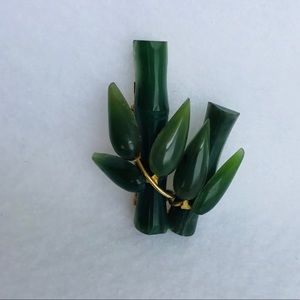 Vintage bamboo brooch